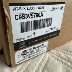 MAZDA CX50 Genuine Kit Black Lugs ,Locks