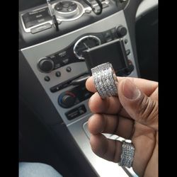 Mens Labmade Diamond Ring 💍 Like New 