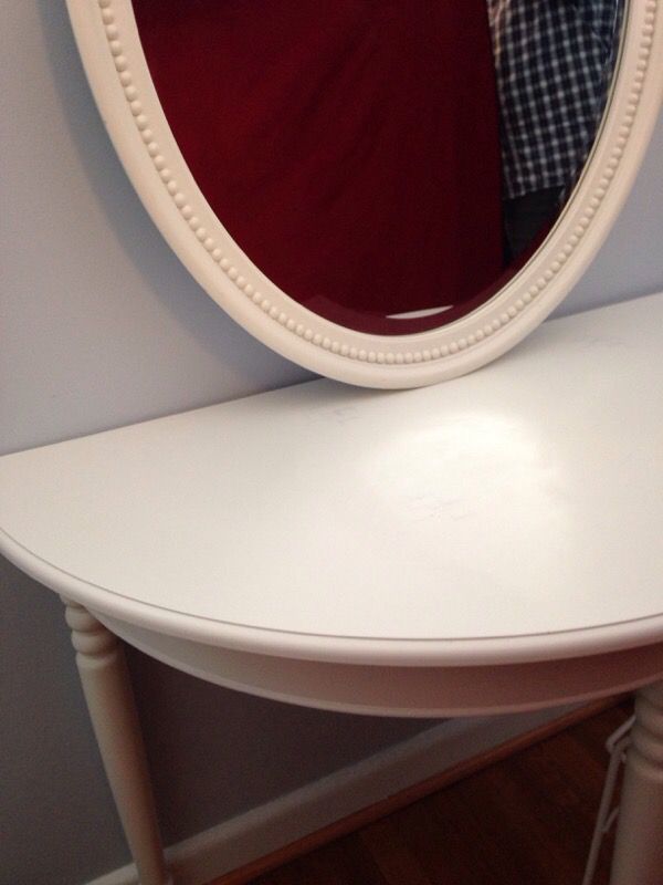 Crate and Barrel Vanity Table And Bench