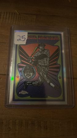 Reggie Jackson Topps Chrome Baseball Card