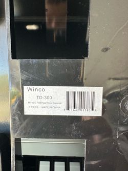 Winco TD-300 M-Fold/C-Fold Paper Towel Dispenser
