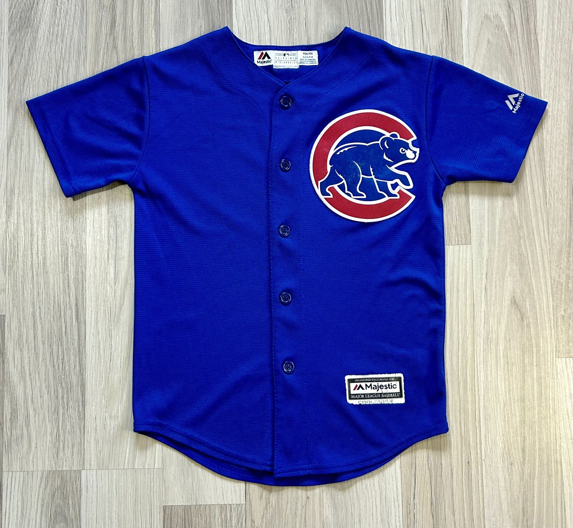  Chicago Cubs Majestic MLB Baseball Jersey Youth Small. Good Condition, See Pics.