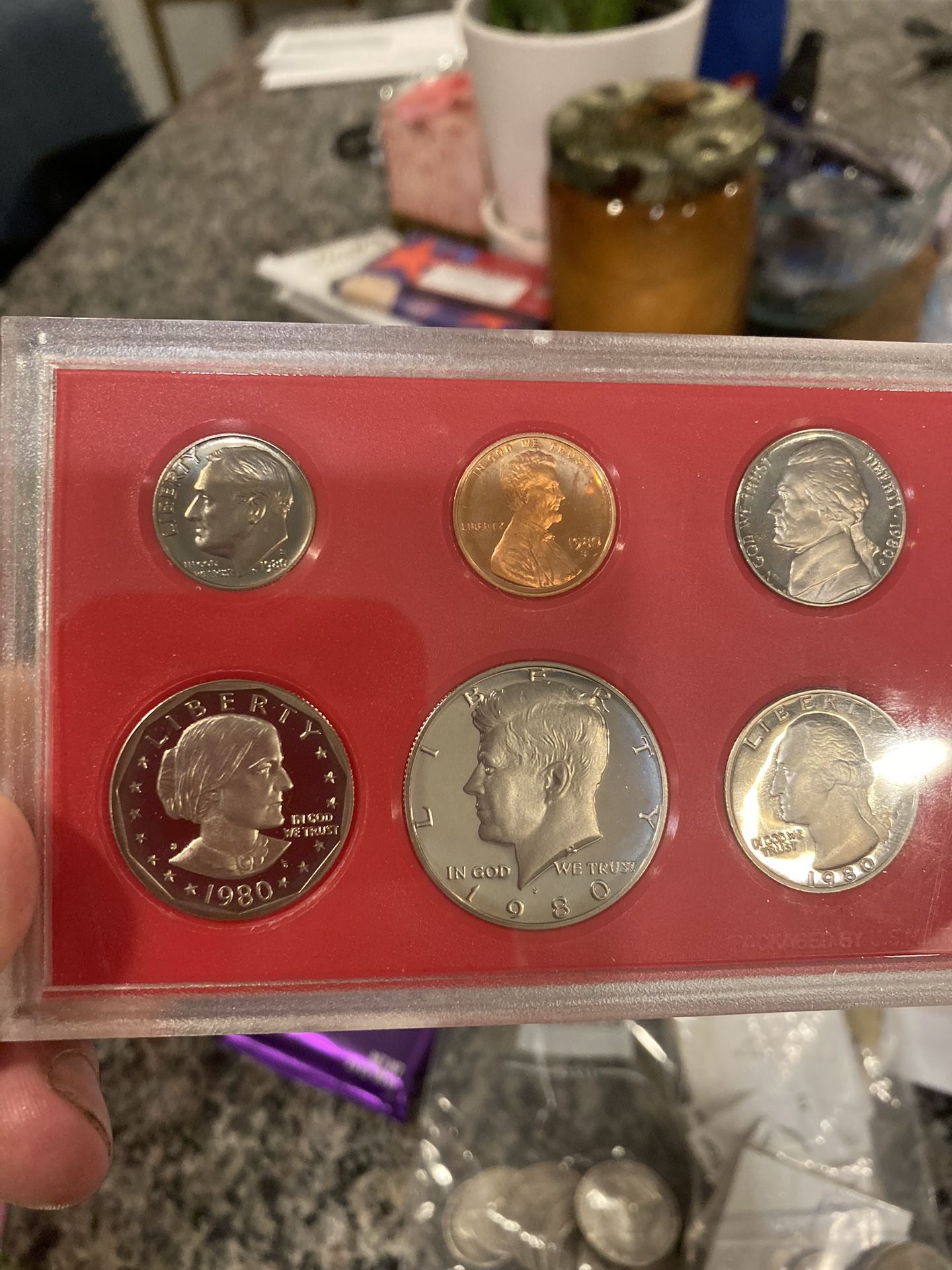 1980 Usa Set Coins