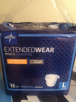 MEDLINE EXTENDED WEAR BRIEFS
