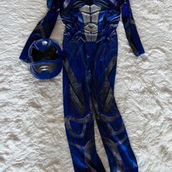 Power Ranger Blue Costume Size 6/7 Kids