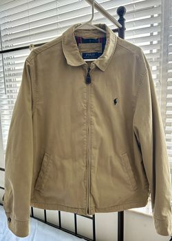 Polo Ralph Lauren Tan Harrington Bomber Jacket Men’s Size Large