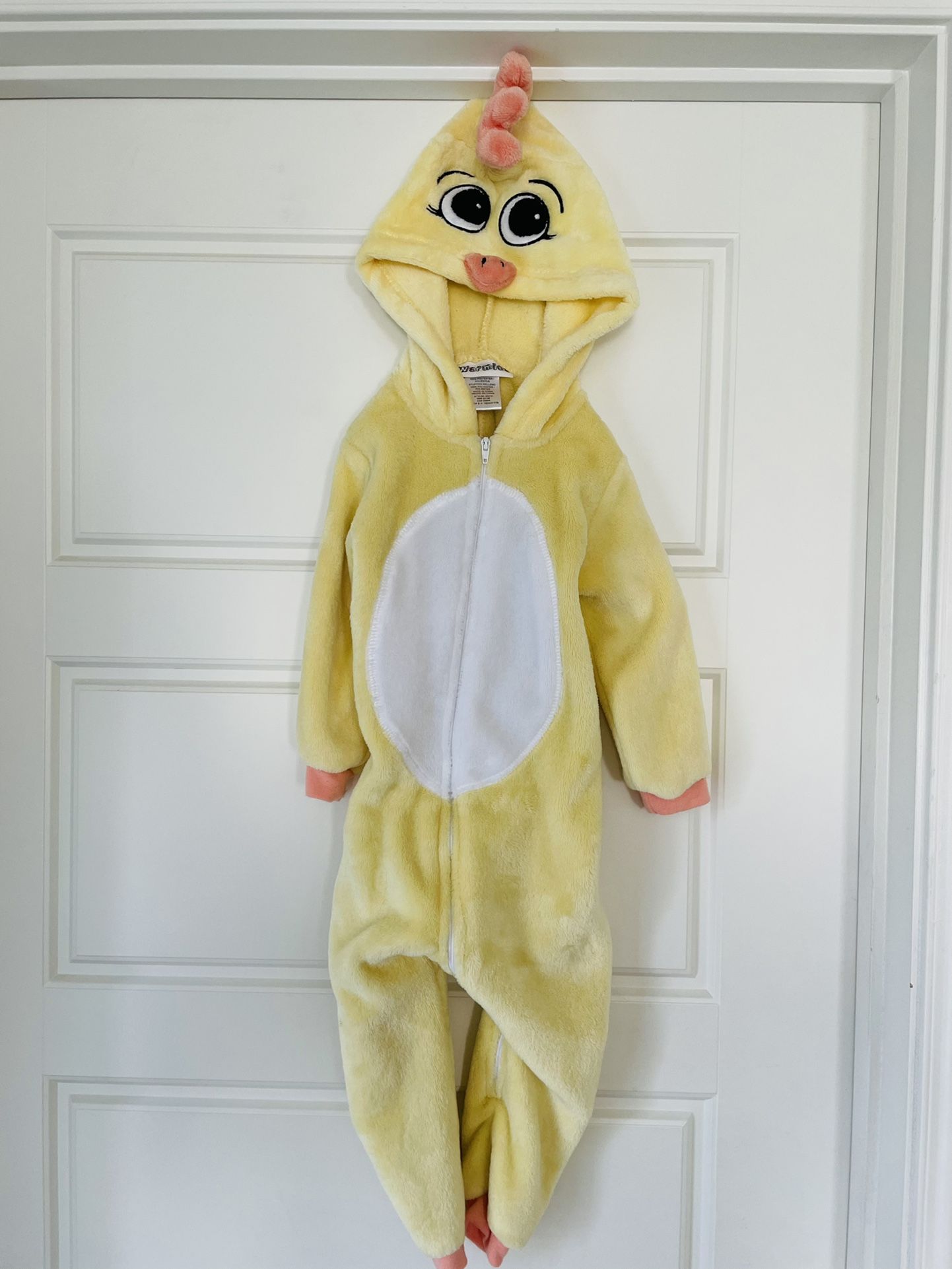 Baby Plush Chicken Halloween Costume Jumpsuit 18-24 Month Yellow