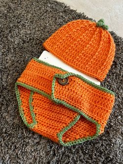 Baby pumpkin crochet outfit/ costume