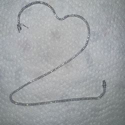 Moissanite 18’ 2mm Tennis Chain 