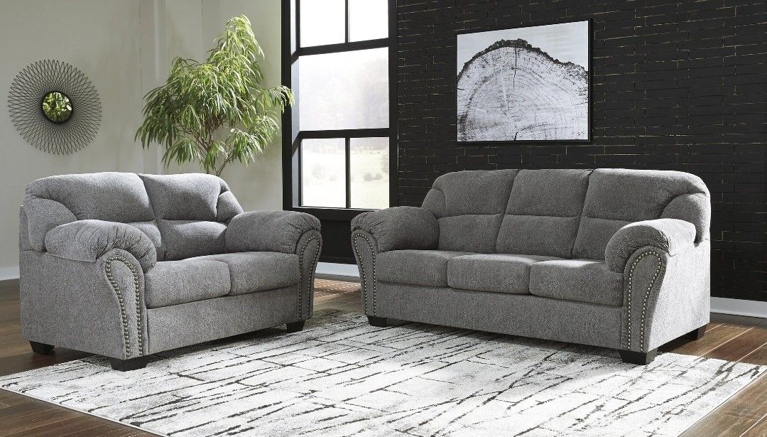 Allmaxx Pewter Living Room Set

