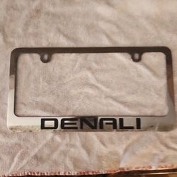 GMC Yukon Denali Brass Chrome License Plate Bracket