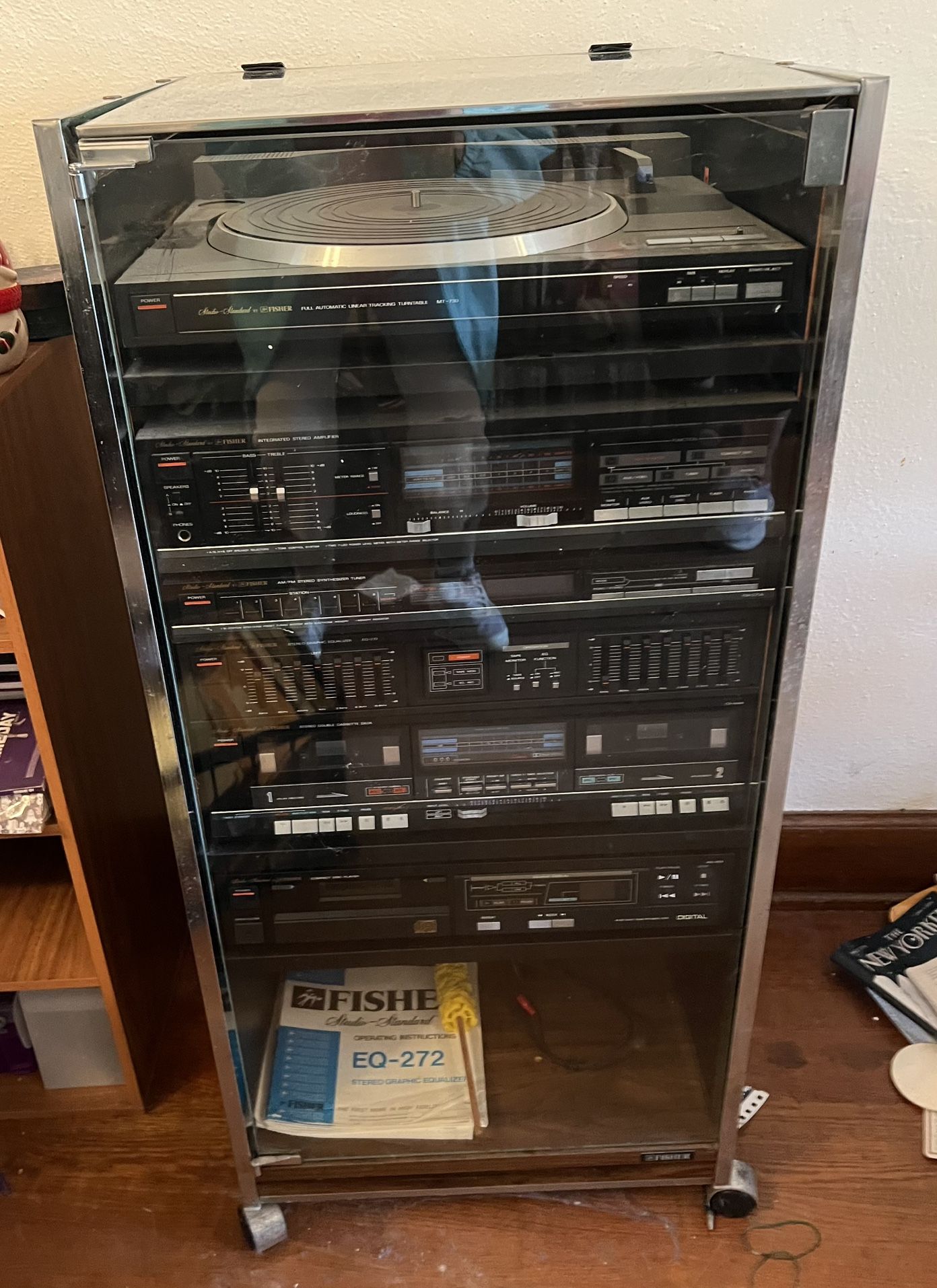 Vintage Fisher Stereo System with Rack, 3-day Estate Sale