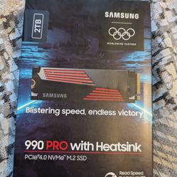 NEW Samsung 990 Pro With Heatsink PCIe 4.0 NVMe M.2 SSD 2TB