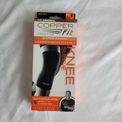 Copper Fit Freedom Copper Infused Knee Compression Sleeve Unisex - M 13"-14"