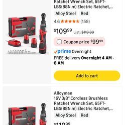 Cordless Ratchet Wrench Set