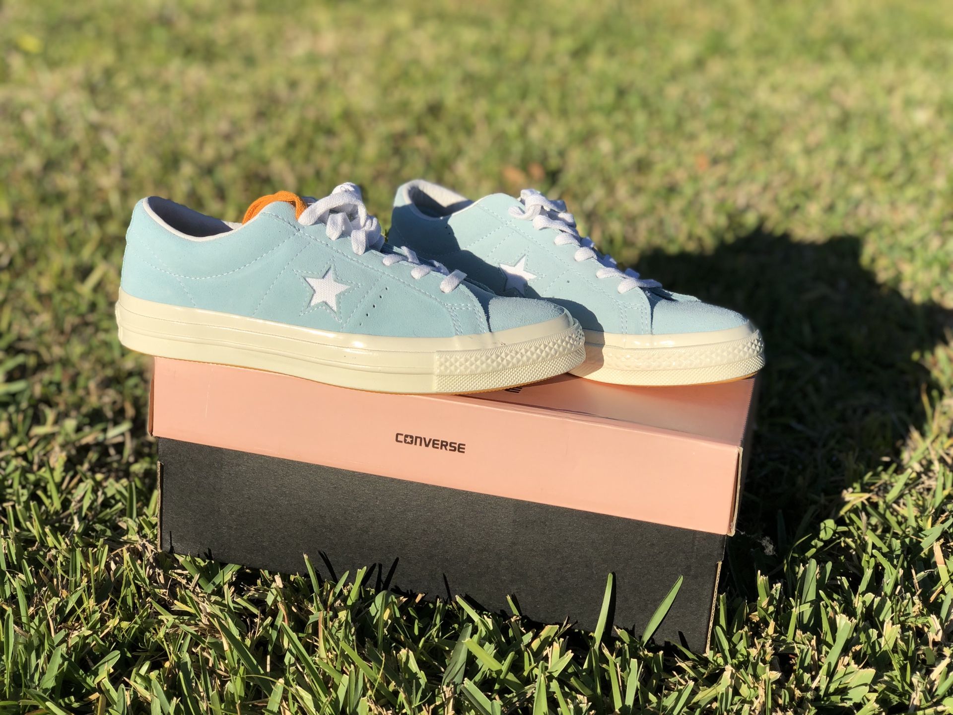 Baby blue Golf le fleurs x Converse One Sneakers