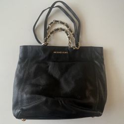 Black Michael Kors Leather Tote