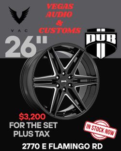 BRAND NEW ! 26" DUB WHEELS IN STOCK !