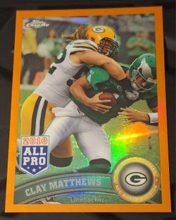 2011 Topps Chrome - Clay Matthews #155 Orange Refractor