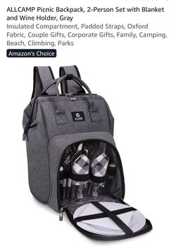 Allcamp picnic backpack for 2 people