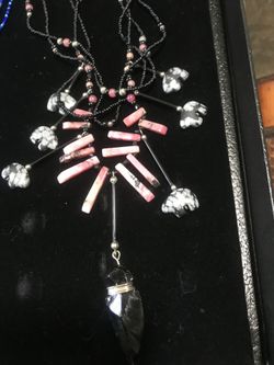 Turquoise And Shell Beaded Necklace 