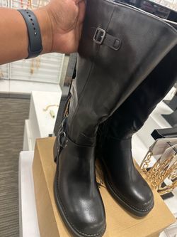 Frye & Co maeva black leather boots