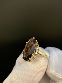 14KT GOLD STONE RING #36083