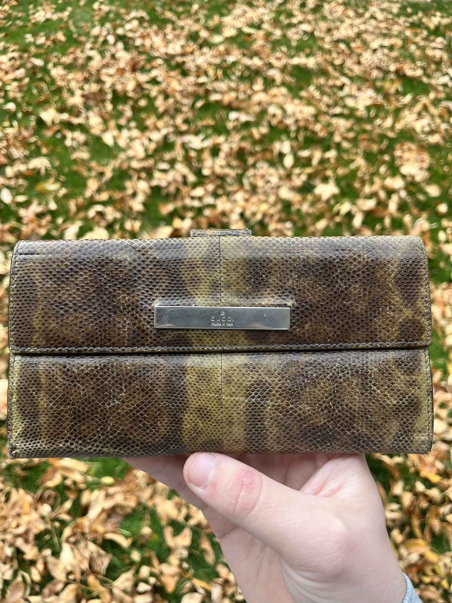 Gucci Python Long Wallet