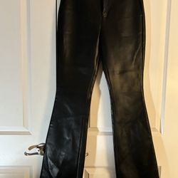 SER.O.YA Sleek Black Leather Pants Size 2