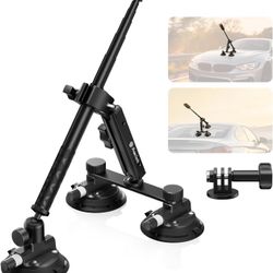 Triple Suction Cup Car Mount Kit for Insta360 Car Mount