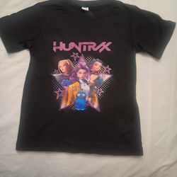 Kpop Demon Hunters Kids Double Sided Graphic T-Shirt Movie Unisex Size 6