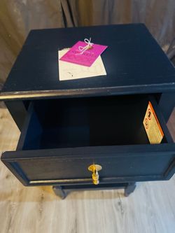 Accent table  navy blue