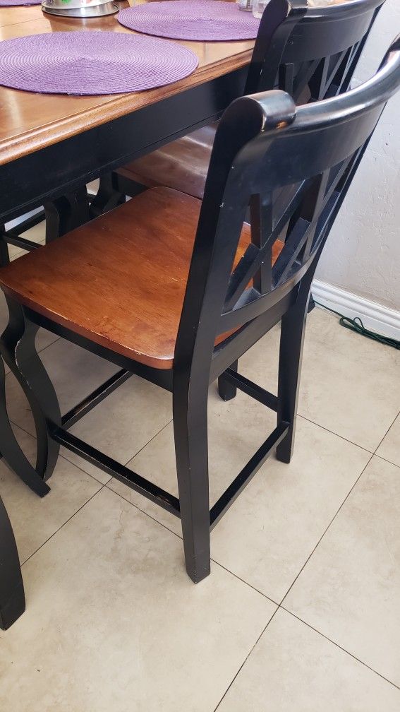 Pub Height Chairs Tall Kitchen Table