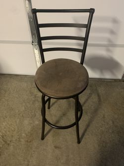 Swiveling Bar Stool…seat 28” H from floor…back 48” H from floor