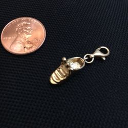 Shoe Charm *Gold Plated Sterling Silver!