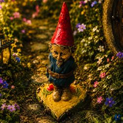 Original Vintage Tom Clark Gnome Sculpture Figurine Fine Art Valentine’s Heart ‘Val’ Collectible Cairn Studio Figure HILLCREST / UNIVERSITY HEIGHTS