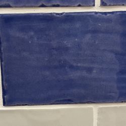 Italian Blue Tiles. 4” X 6” 30 Tiles Per Box. $50/box