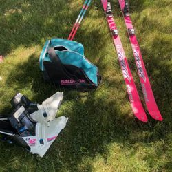 Skiis, Poles And Boots