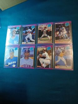 1989 Donruss Rated Rookie Baseball Cards Lot of 8