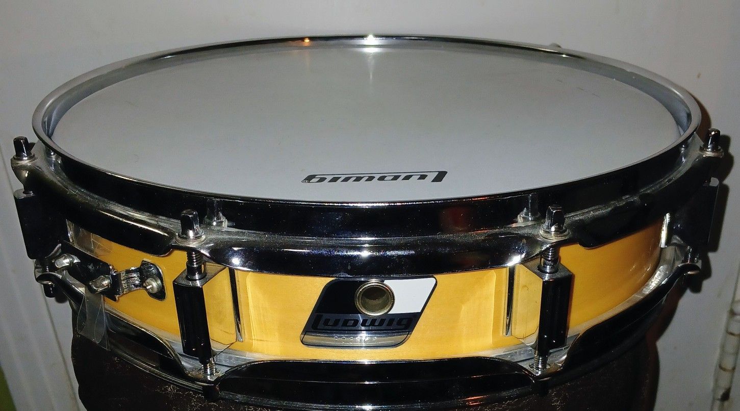 Ludwig Rocker Piccolo Snare Drum 13 X 3 Maple Wood 1980s 1990s