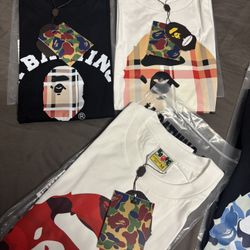 bape tees, essential shorts sweats sweaters ect spider