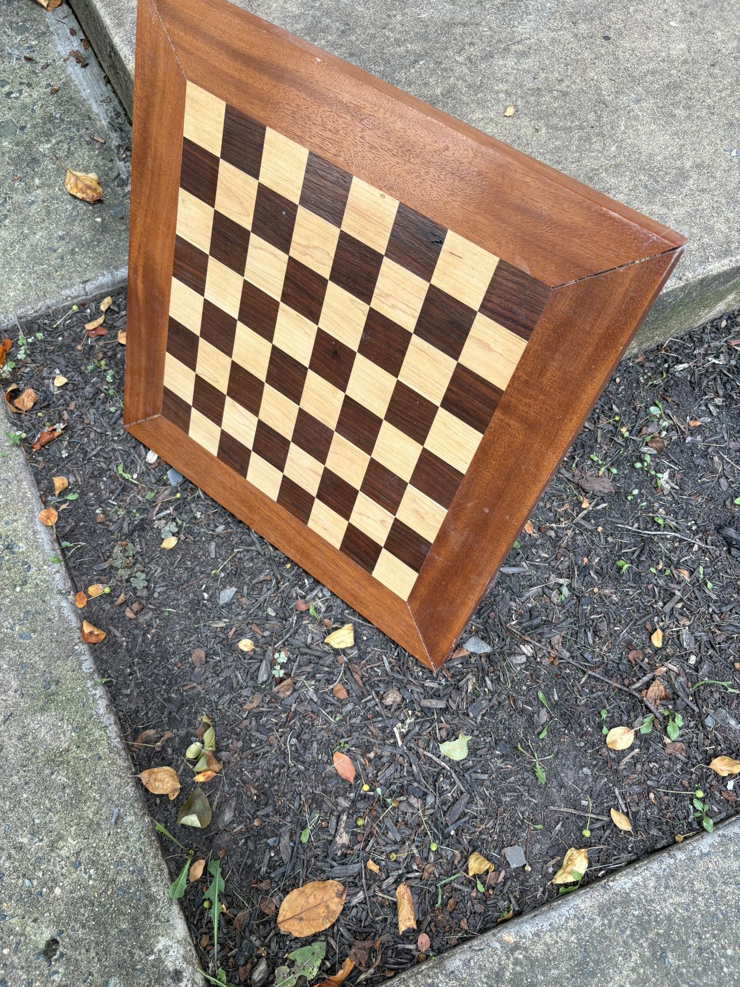Wooden Checkers Board