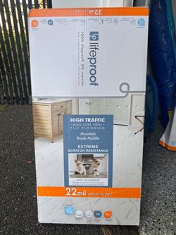 LifeProof Mountain Brook Marble Rigid Core Vinyl Tile Flooring (2 boxes)