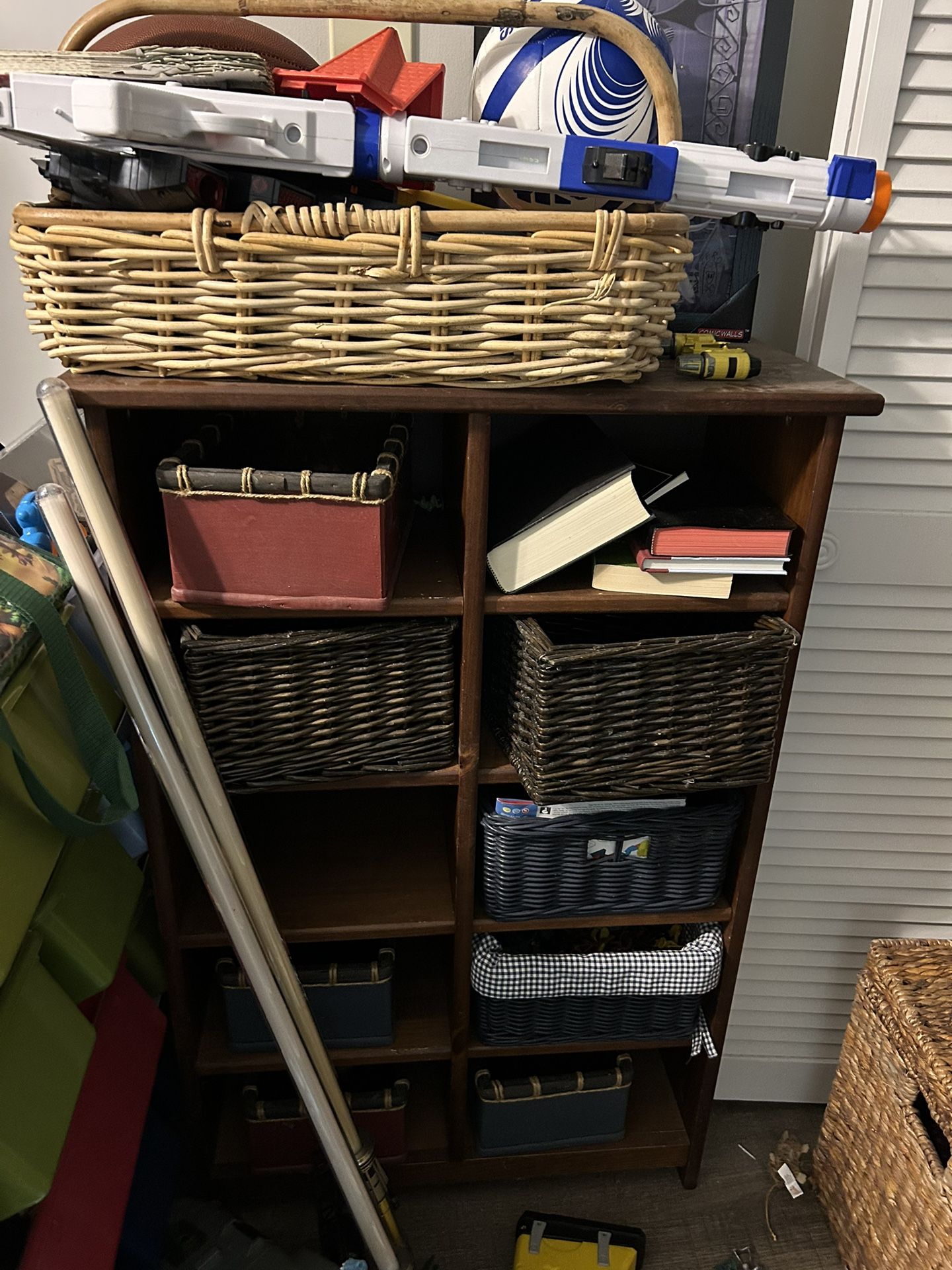 Shelf With Storage Baskets