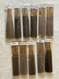 FRESH MADE INCENSE *LETTERS R-Y, MANY MORE SCENTS ON MY PAGE*