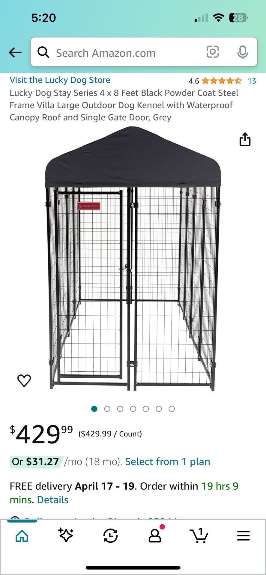 Lucky Dog Outdoor Dog Kennel