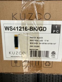 Kuzco indoor/outdoor sconce lights