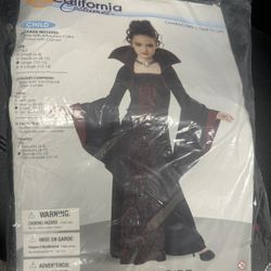 Girls Royal Vampire Costume size 10-12 New