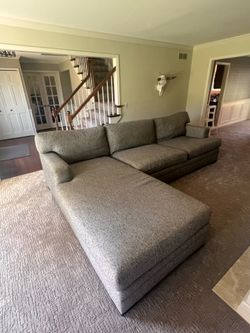Huntington House left-hand chaise three seat sectional