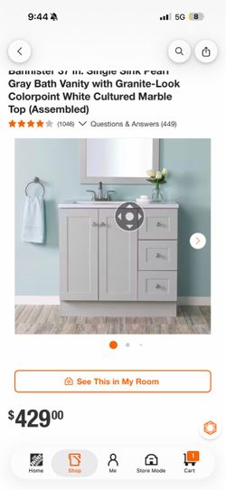 BRAND NEW IN BOX – 36” Bath Vanity – $250  Brand new, never opened vanity still in the original box! 📦
